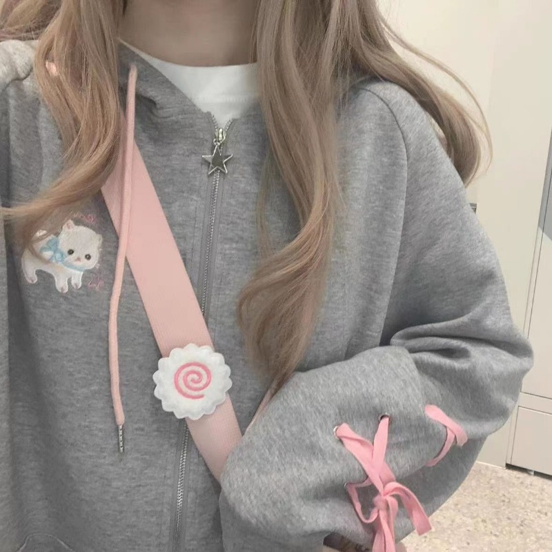 Streetwear Brand Y2K - Y2k Damen Hoodie Jacke Süße süße