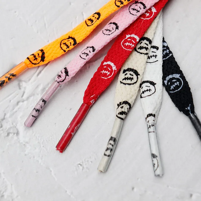 Travis Scott Lace - Weiou Schnürsenkel, 8 mm, flache Polyester-Schnürsenkel,