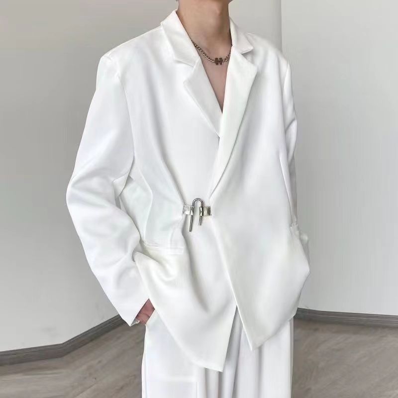 Herren Weißes Casual Blazer-Se – Streetwear Brand Niche Bewertung und Preis