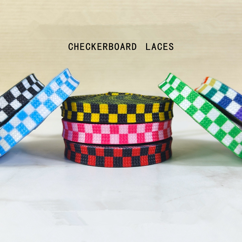 Mode Schwarz Weiß Nähte Schach – Travis Scott Lace Bewertung und Preis