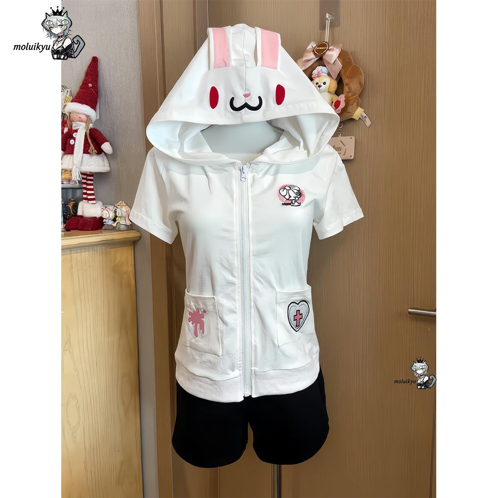 Kawaii Anime Hoodie Kurzarm-Re – Streetwear Brand Y2K Bewertung und Preis